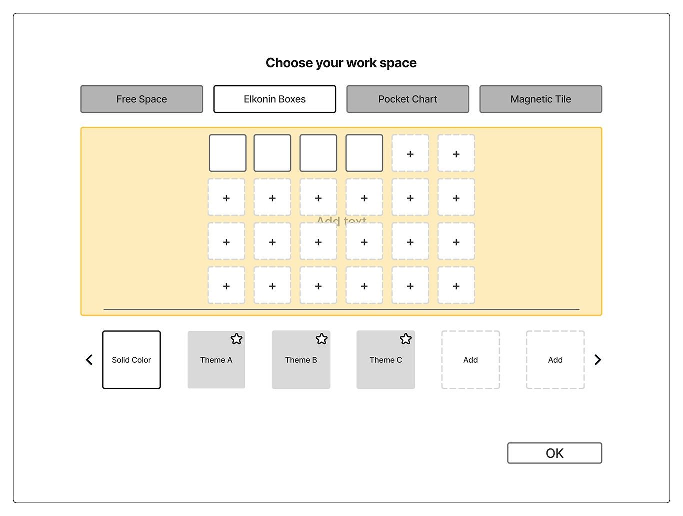 Select Elkonin Boxes